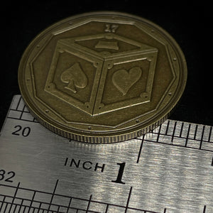 RAVN IIII 1/2 dollar size coin
