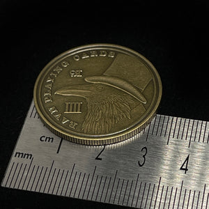 RAVN IIII 1/2 dollar size coin